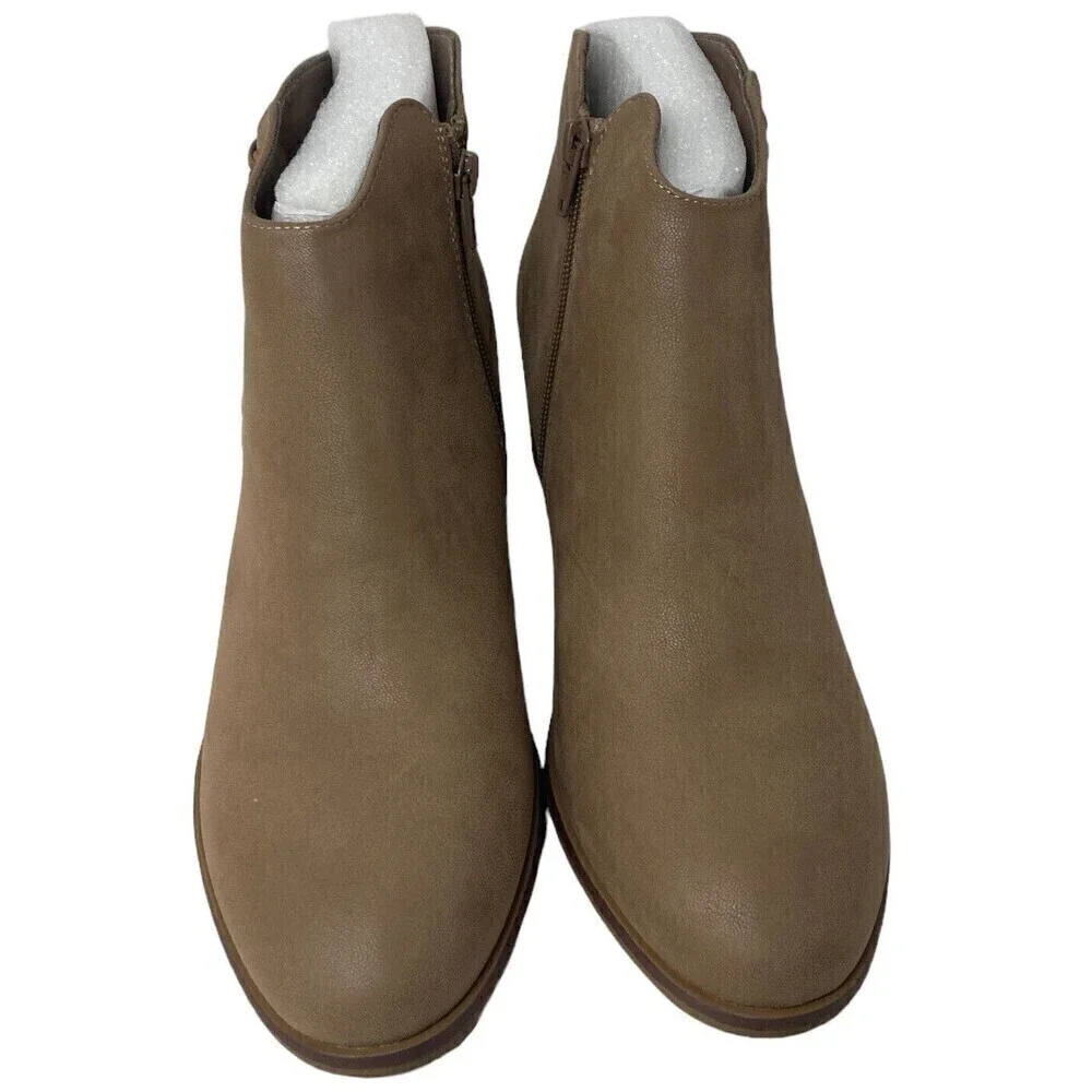MIA Jaice Ankle Boots Women's Size 10 M Tan Suede
